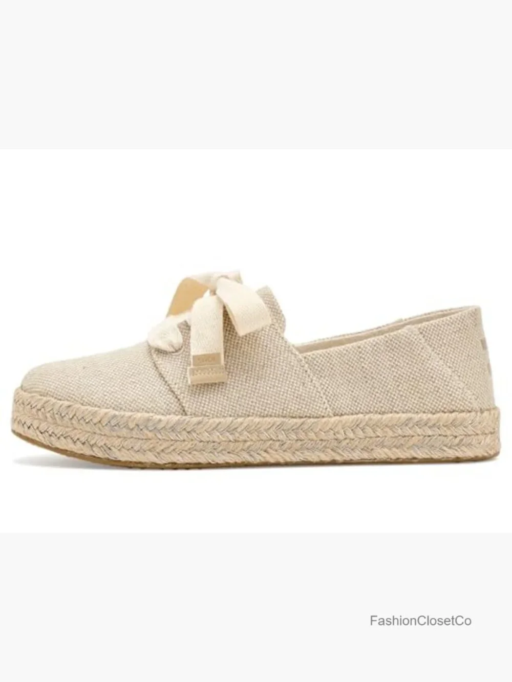 Lace-Up Flatform Espadrille with Removable Insoles